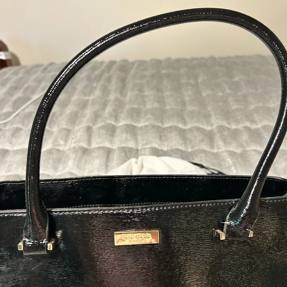 Kate Spade New York Black Patent Leather Tote